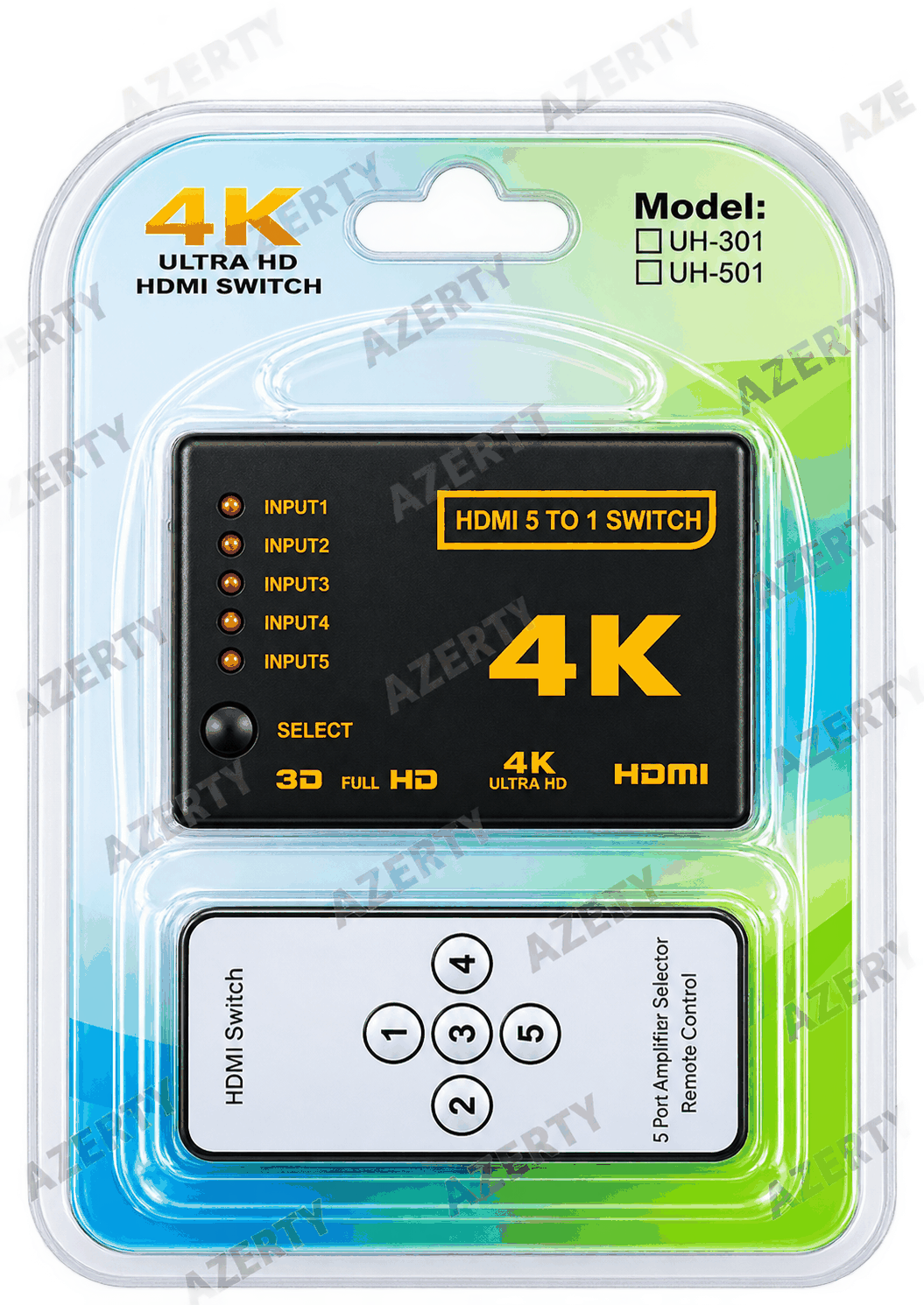 HDMI Switch 5 Port with Remote